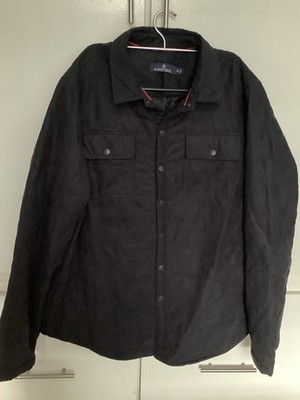 Rainforest Men's Jacket Coat Quilted TOP Black , Sz XL 