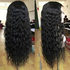 With Baby Hair Brazilian Wig Full Wigs Long Curly For Women Hair Black Synthetic