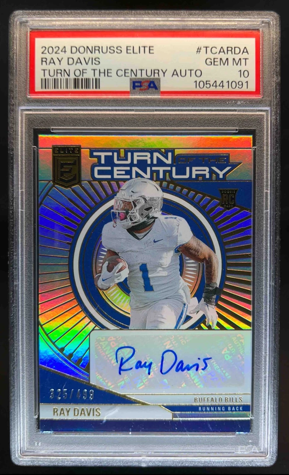 Ray Davis Panini Donruss Elite Turn of the Century Autographs #TCARDA Base