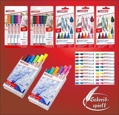 Edding 4500-8040 Textilstift Marker v. Farben/Outdoormarker 8055 Permanentmarker