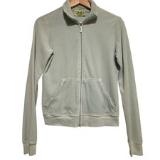 Juicy Couture Hoodie XL Blue Velour Zip Track Jacket Vintage Y2K 90s Made In USA