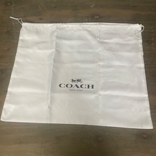 Coach Large White Satin Dust Bag Horse and Ca...