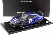 1:18 Spark Porsche 718 (982) Cayman GT4 RS CLUBSPORT #4 Black / Purple WAP DEA