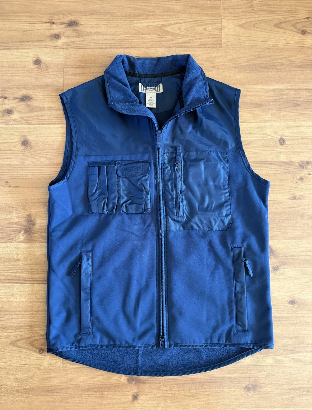 Duluth Trading Vest Full Zip Multi Pocket Tactical Nylon Fleece Lined Men’s M