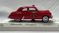 Vintage Solido Chevrolet Pompier Fire Chief 1:43 Diecast Model