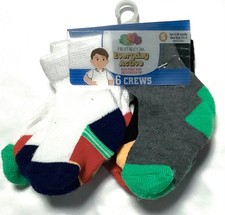 Fruit Of The Loom Everyday Active Toddler Boys Crew Socks, 6-18 Months, 6 Pairs