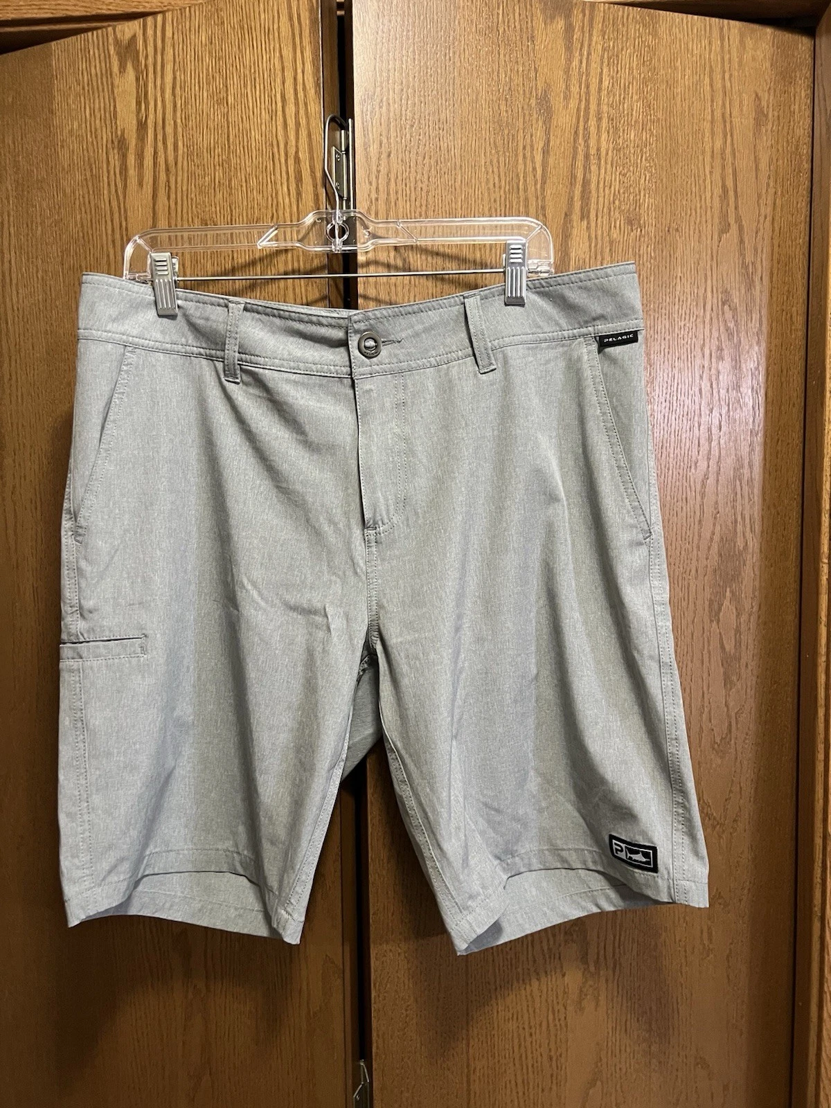 Pelagic Hybrid Shorts Mens 36 Gray Performance Fishing Stretch