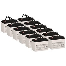 Set of 12x Sealed Lead Acid AGM SigmasTek Batteries 12V 35Ah NB, Rechargeable