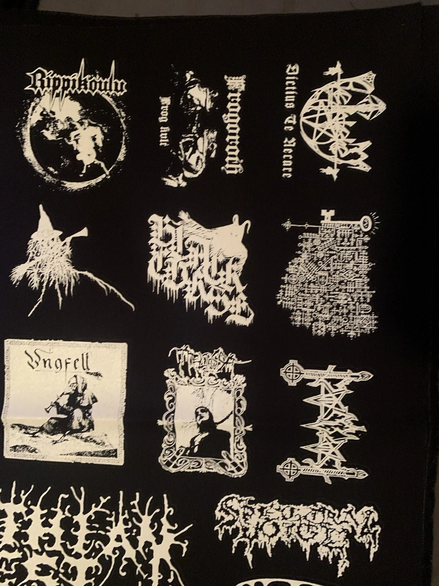 Black Metal Patches Sheet