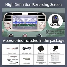 [prestazioni Elevate] Linux Autoradio per Fiat 500 2007-2015 CarPlay Android - Miniatura 4