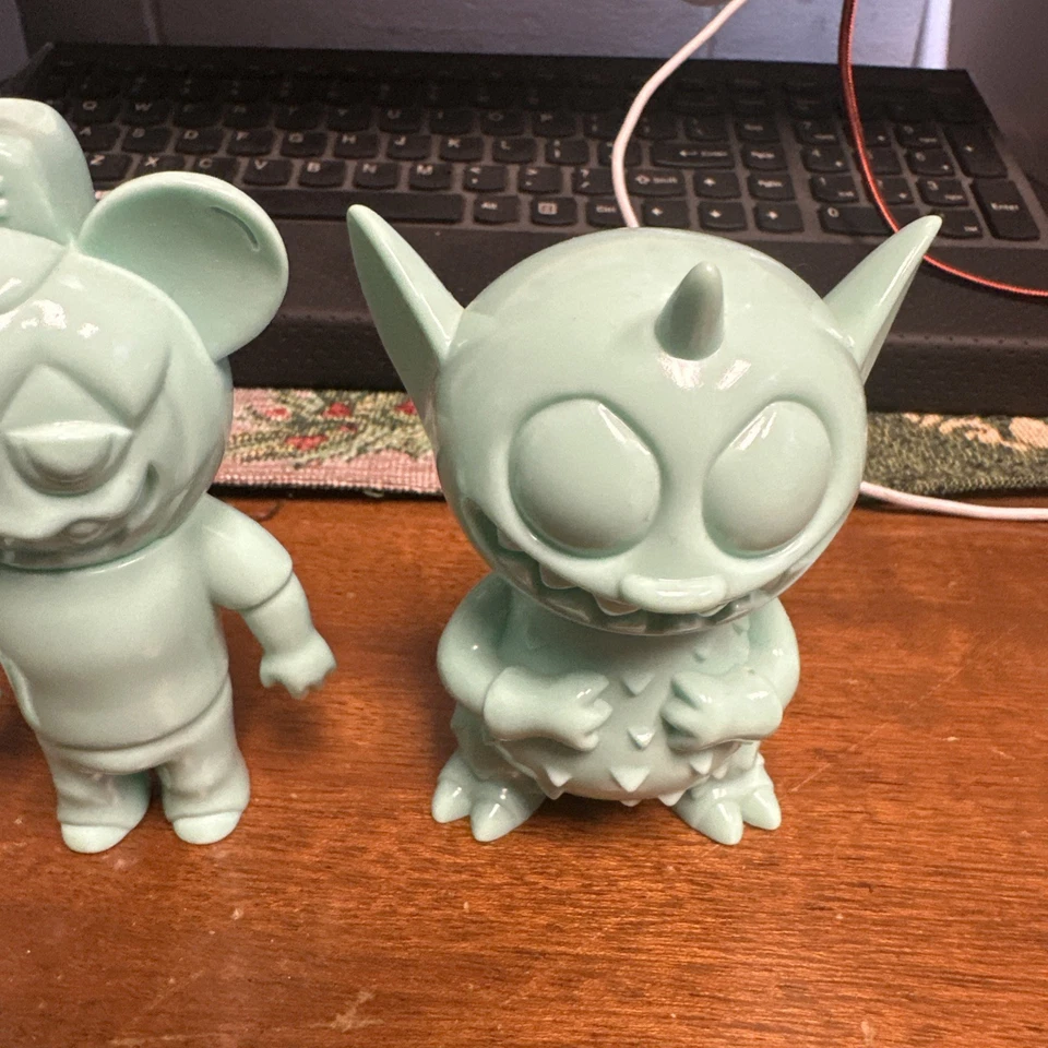 2010 SDCC  Super7 Vinyl Monster Mint Green Paul Kaiju,Le Merde,David Horvath - Image 4 of 4