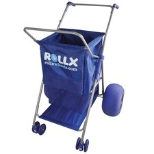Carrello Portaoggetti da Spiaggia Pieghevole con Ruote per Palloncini Grandi