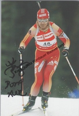 Original autograph Dong Xue biathlon // autograph signed signed signee Xue, D