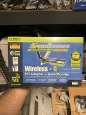 Linksys WMP54GS 2.4GHz Wireless-G PCI Adapter with SpeedBooster Brand New