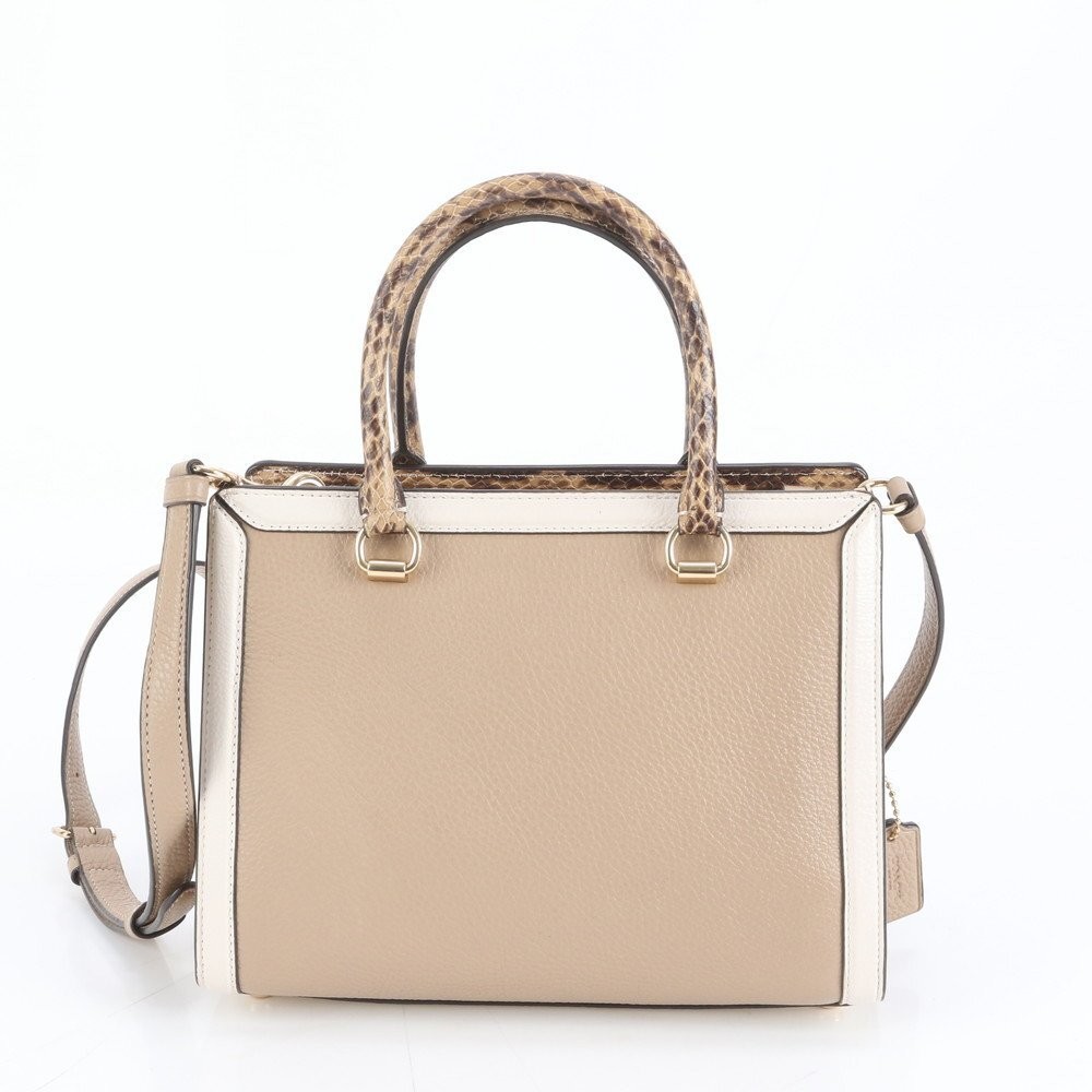 Coach Python Embossed Grace Carryall Leather 2Way… - image 3