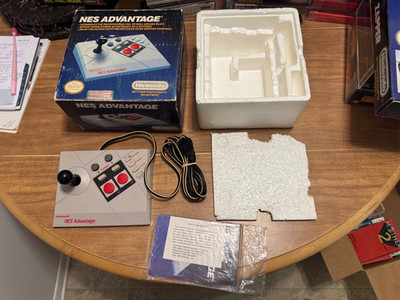 Nintendo NES Advantage video game arcade joystick controller CIB complete L@@K