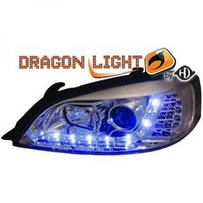 Design Scheinwerfer Set klarglas/chrom Led für Opel Astra G 97-04 STANDLICHTLEI