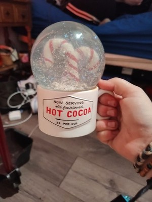 Candy Cane Snow Globe Which Also Is A Music Box! Christmas Decor