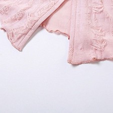 2025 Damen Sommer Freizeit Neckholder Weste Schnürung vorne geripptes Design