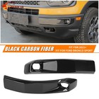 Carbon Fiber Front Fog Light Trim Decor For Ford Bronco Sport 2021+ Accessories