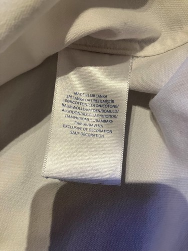 Men's Ralph Lauren White Long Sleeve Oxford Shirt - M - Picture 5 of 5