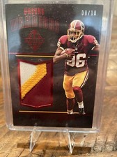 2017 Panini Majestic Unsung Warriors Materials Red #8/10 Jordan Reed #UW-30