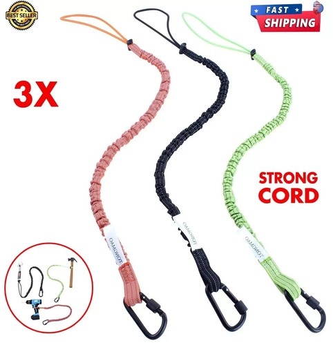 Gearkeeper Retractable Tool Lanyard - 42 Inch Nylon Cord, 1-1/4 Lb Capacity, With Snap Clip & Barrel Lock