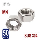 <!--F#f_0-->M4 Hex Nuts Hexagon Metric Thread Coarse Stainless Steel 304 Nut Screws SS Kit<!--F/-->