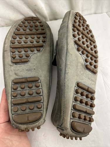 Cole Haan Slip On Grand Os Driving Shoes Gray leather Mens 10.5 M C25743 Moc - Picture 12 of 12