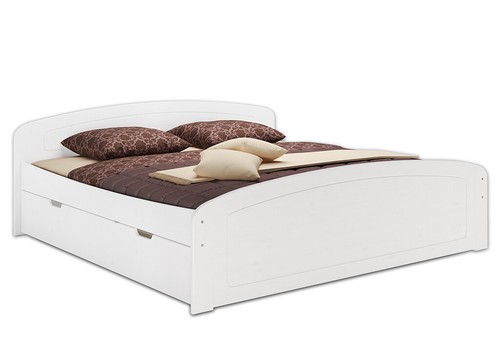 Doppelbett 3 Bettkasten 200x200 Seniorenbett Holzbett Massivholz Zubehör wählbar - Bild 2 von 15
