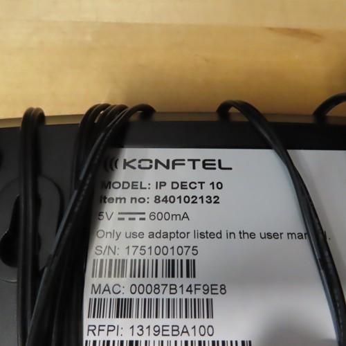 4x KONFTEL 3x 300Wx 1x 300W, 1x IP DECT 10, 1x Base Station 4x Power - Picture 2 of 6