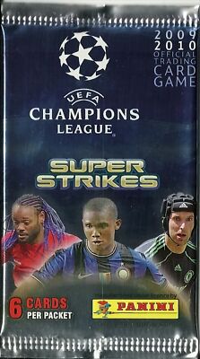 UEFA Champions League Super Strikes Trading Cards - ein Booster Neu & OVP