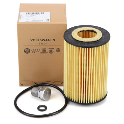 ORIGINAL VW Ölfilter + Schraube GOLF 7 PASSAT B8 TIGUAN TOURAN T6 1.6/2.0 TDI
