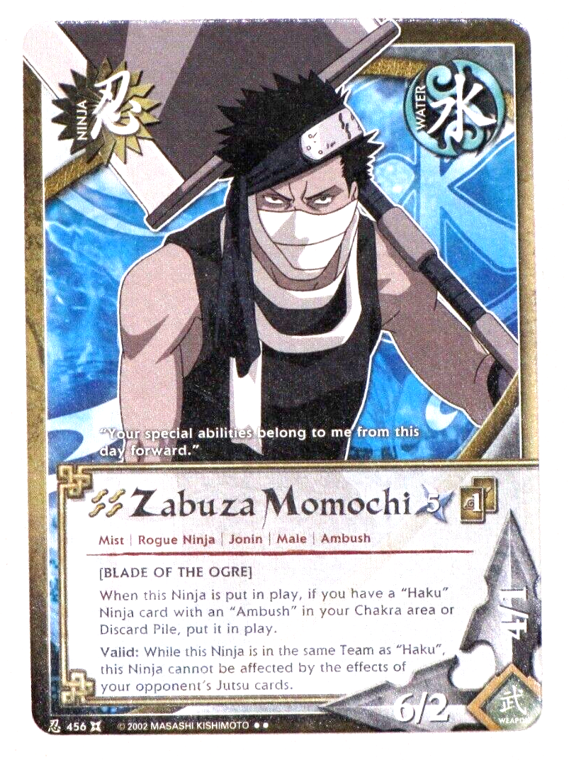 Zabuza Momochi N-456 Rare Unlimited Edition Approaching Wind Zabuza Momochi N-456 Rare Unlimited Edition Approaching Wind