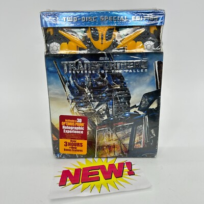 Transformers Revenge of the Fallen Blu-ray 2 Disc CD with Bumblebee Car Toy New