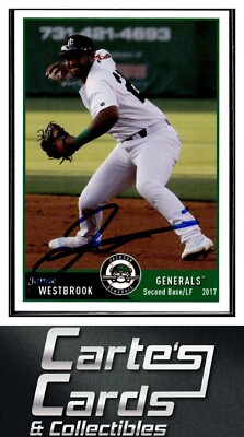 Jamie Westbrook 2017 Grandstand Jackson Generals #NNO TTM/IP Signed Autographed