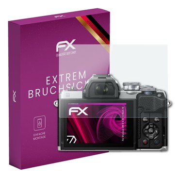 atFoliX Glasfolie für Olympus OM-D E-M10 Mark IV Displayfolie 9H Schutzpanzer