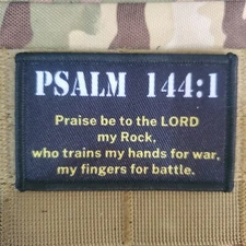 PSALM 144 Tactical Morale Patch Hook and Loop
