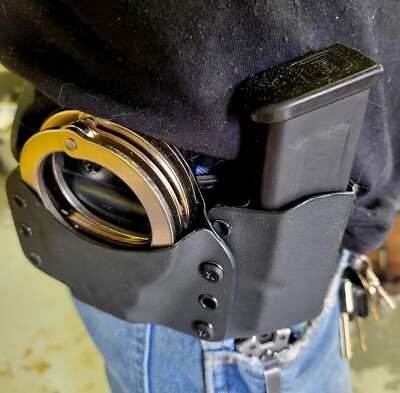 Peerless Model 700 Handcuff Holster W/Extra MAG Sig Sauer P320 M-17/M 18Adj 