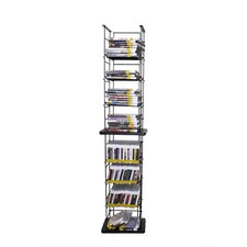 CD Tower Media Rack DVD Organizer Video Game Blu Ray Storage Holds 176 Single