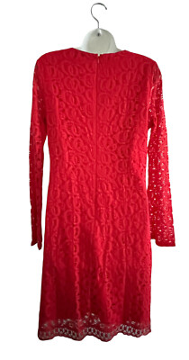laundry by shelli segal red lace dress Laundry by Shelli Segal Coral Lace Dress, 4