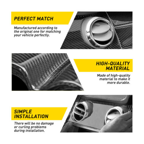 30PCS Carbon Fiber Full Set Interior Decoration Trim Kit For 2015+ Ford Mustang - Picture 4 of 7