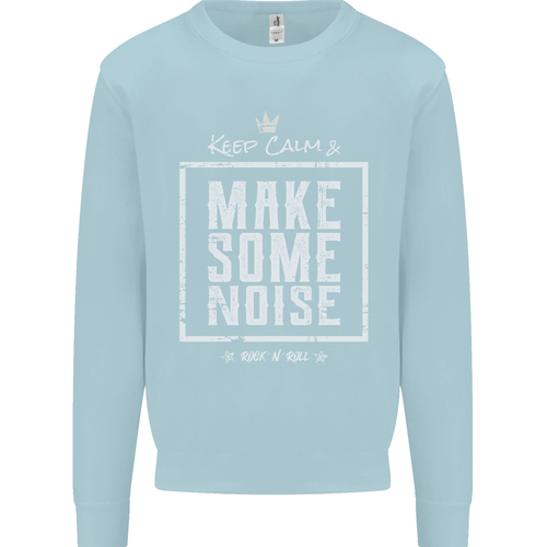 Rock n Roll Keep Calm & Make Some Noise Kids Sweatshirt Jumper - Picture 43 of 92
