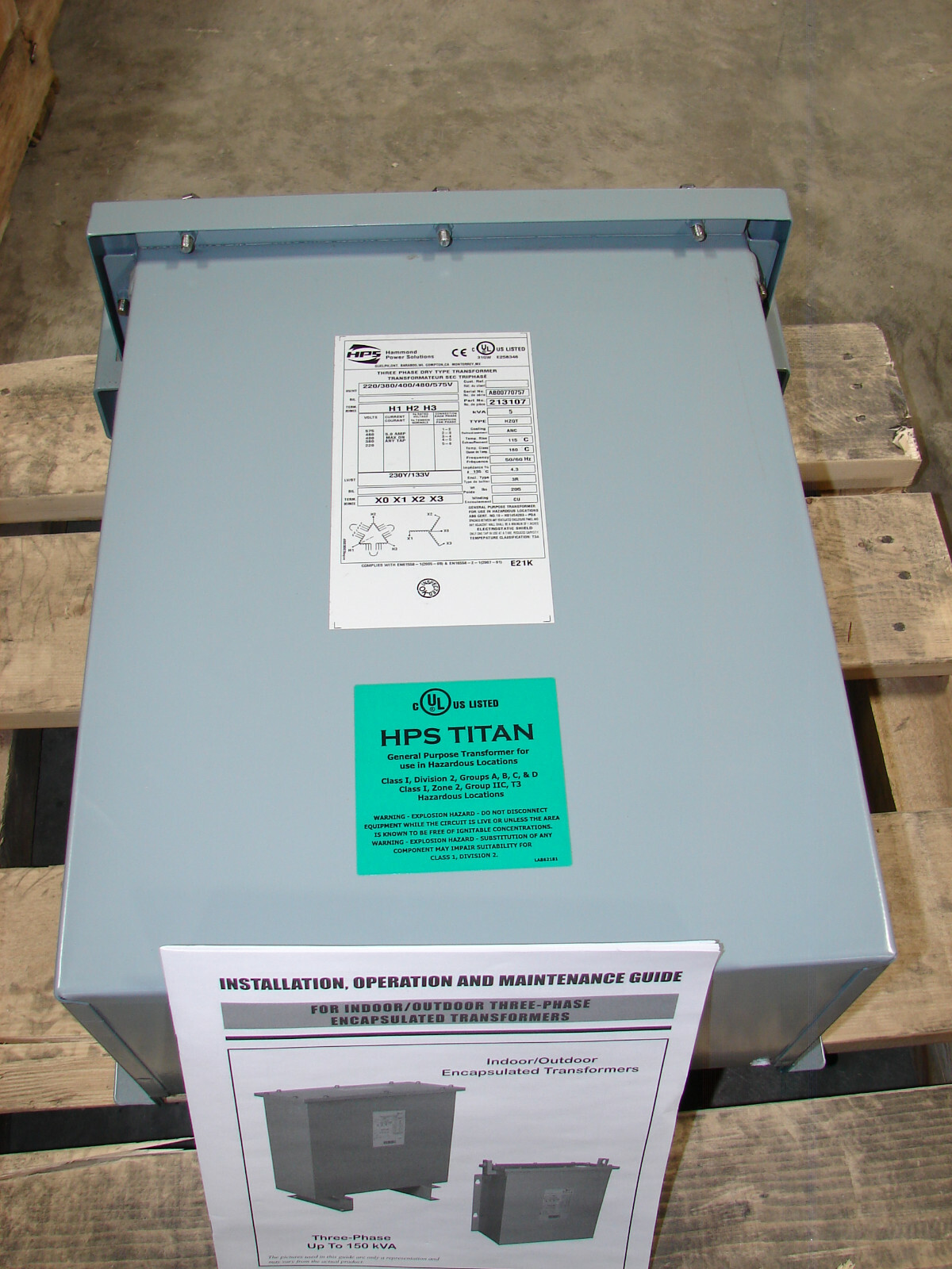 NEW Hamond HPS Titan 5 kVa Transformer, HV 220/380/400/480/575v, LV  230Y/133 | eBay
