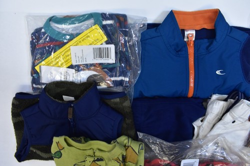 Carter's Bulk Lot Of 11 Baby Boys Size 6 12 Month Mixed Seasons Tops Bottoms Pjs - Picture 2 of 7