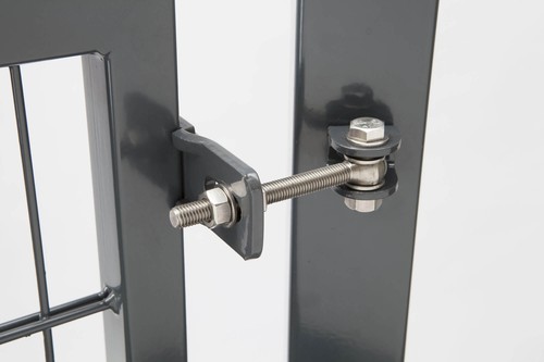 Gartentor Compact 2 flg. Rohrrahmentor H:180cm B:326cm verzinkt Doppelstab Tor - Bild 12 von 12