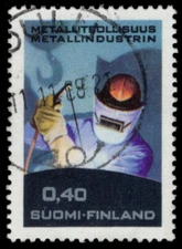 FINLAND 479 - National Metal Industry "Welder" (pb95911)