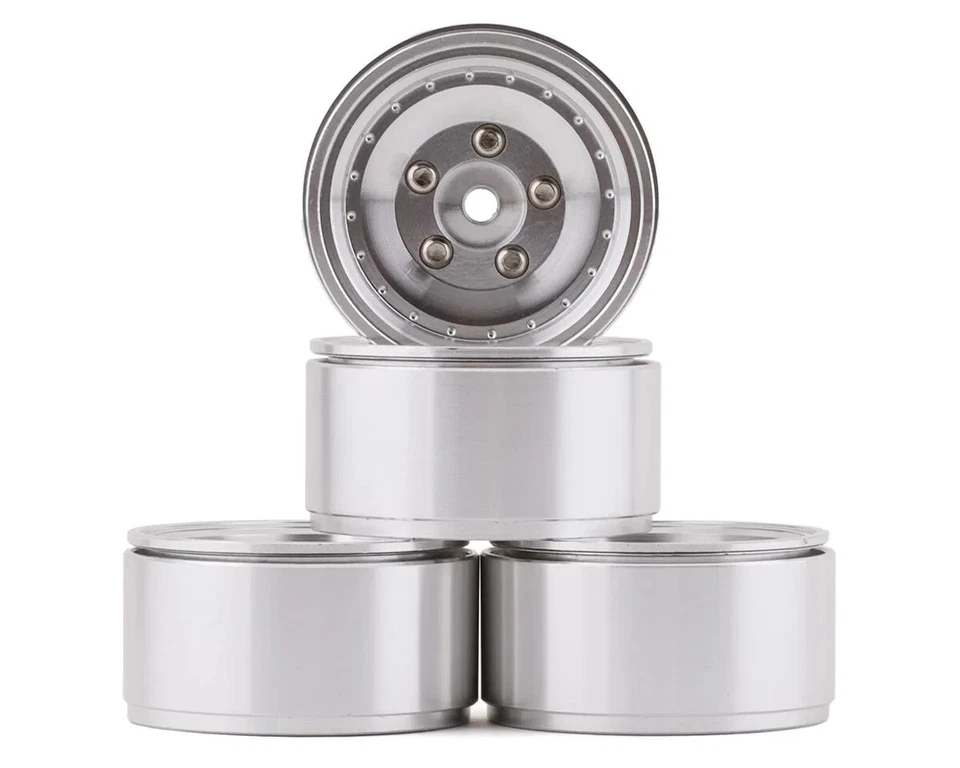 RC4WD Z-W0275 Stocker 1.0" Beadlock Wheels (Silver) (4) - Image 2 of 4