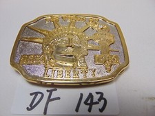 100 Years of Liberty 1886-1986 Statue of Liberty Gold Tone Belt Buckle