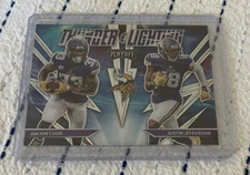 2021 Playoff Justin Jefferson Dalvin Cook Thunder Lightning Prizm Vikings SP